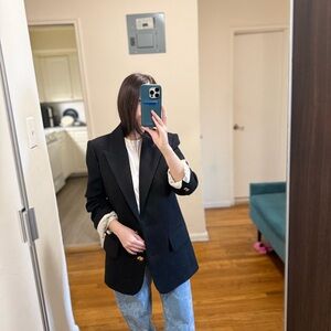 Zadig & Voltaire Black Blazer with Gold Buttons